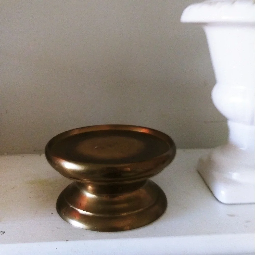 2/25$ Brass candle holder gold boho style home dc‎